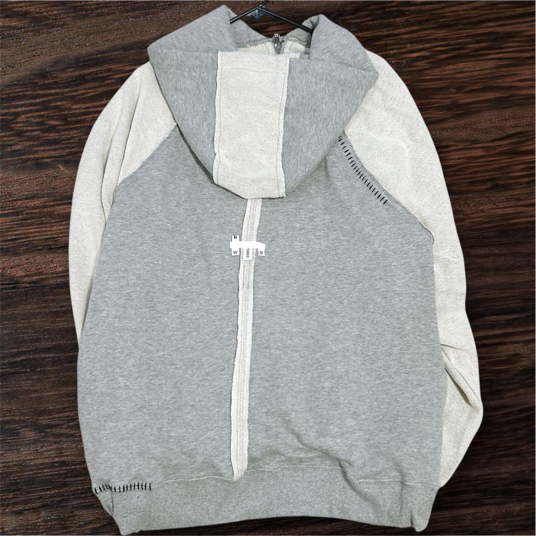 [be with M] ハギパーカー グレー ニコアンド フリーサイズ