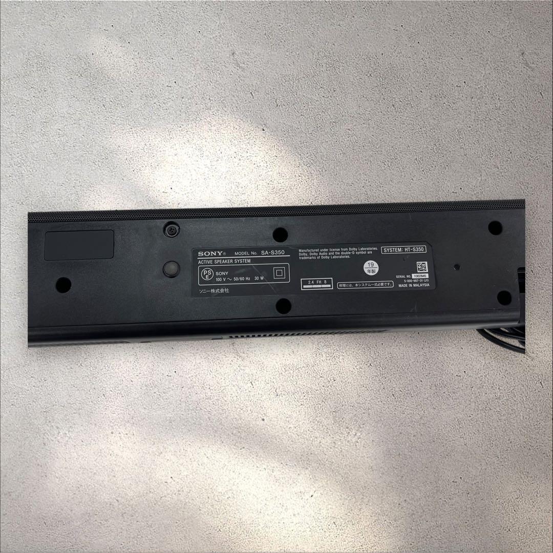Sony HT-S350 サウンドバーセット　2019年製