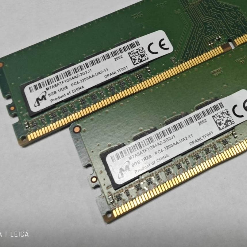 【16GB】Micron DDR4 3200 8GB×2枚