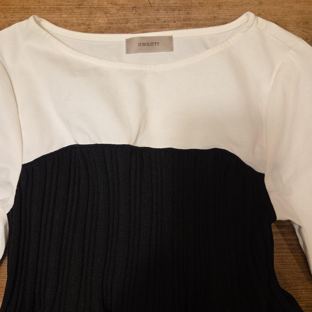 専用☆新品タグなし☆ジャスグリッティ☆レイヤードカットソーニット