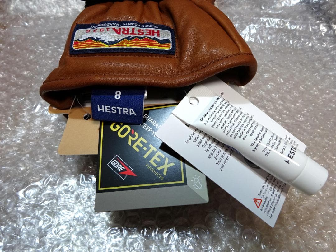 新品 HESTRA 3-Finger GTX GORE-TEX　スキー　スノボ