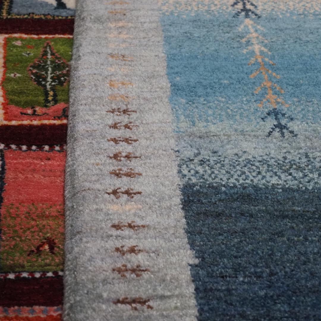 ゾランヴァリ　ギャッベ（ラグサイズ）・アマレ　1．17×0．8ｍ