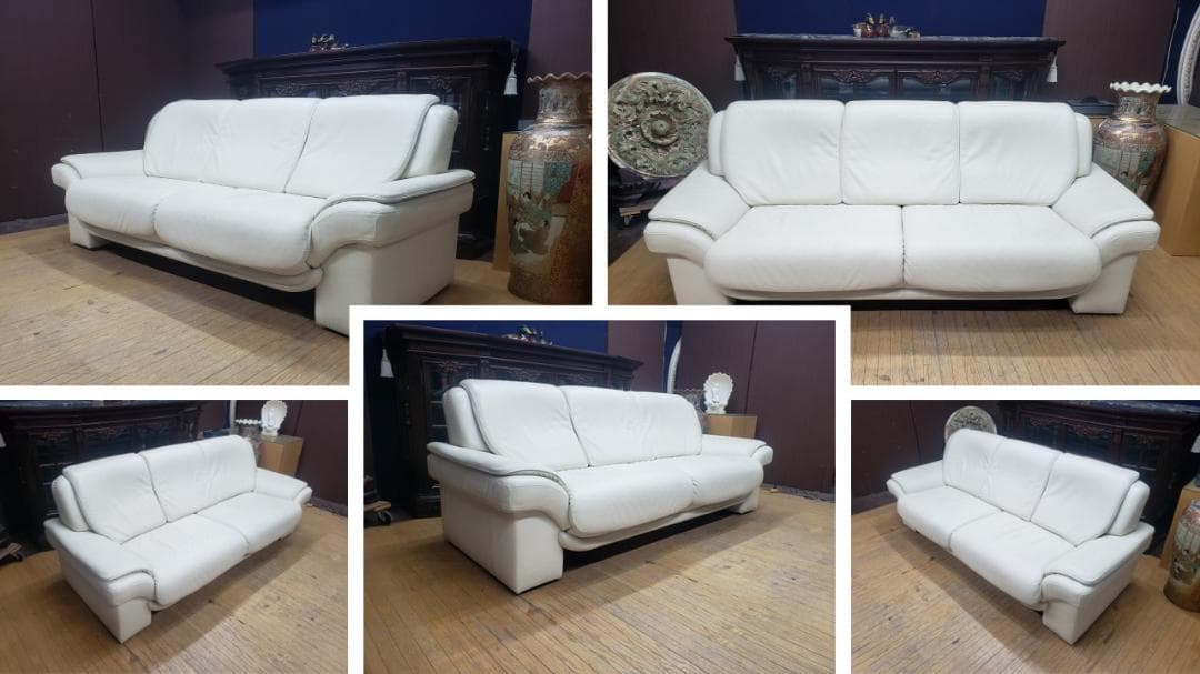 メル68280B9　himolla　PACIFIC　総本革トリプルソファ