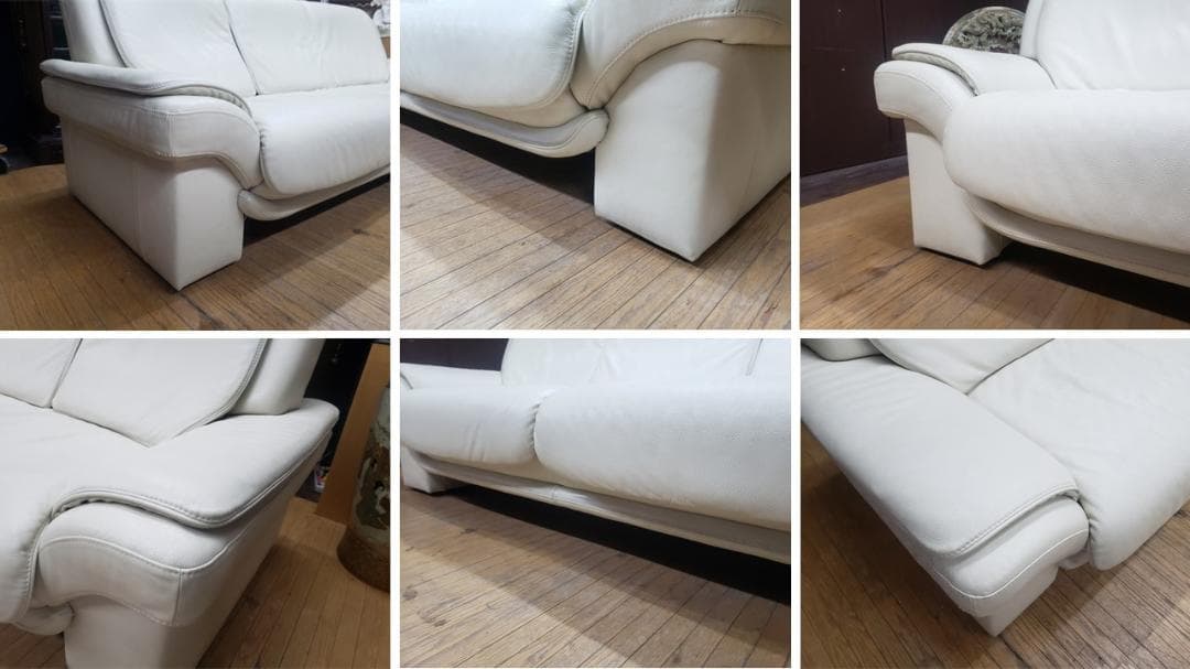 メル68280B9　himolla　PACIFIC　総本革トリプルソファ