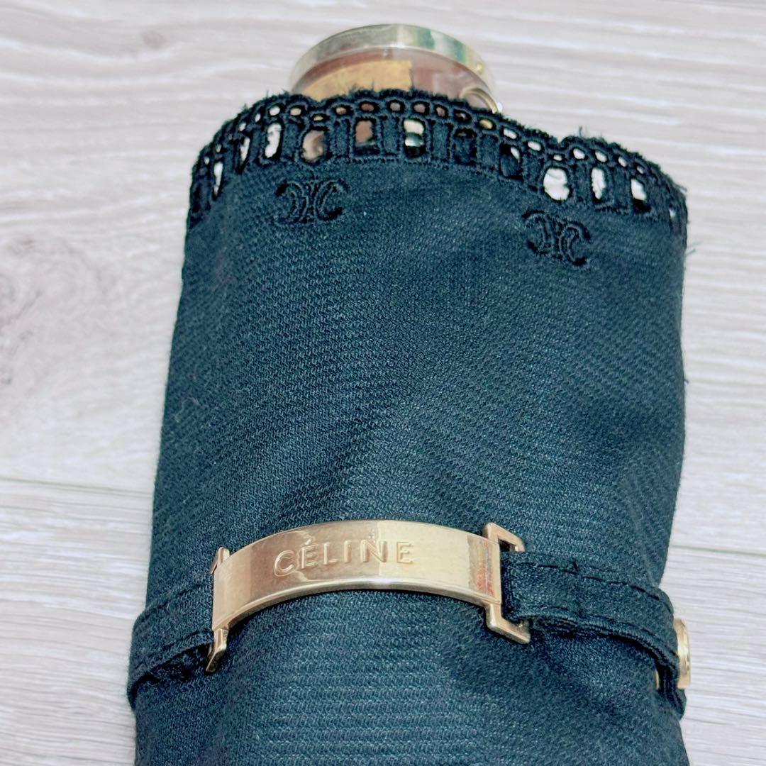 ★☆★美品★CÉLINE★折りたたみ日傘★ブラック★☆★