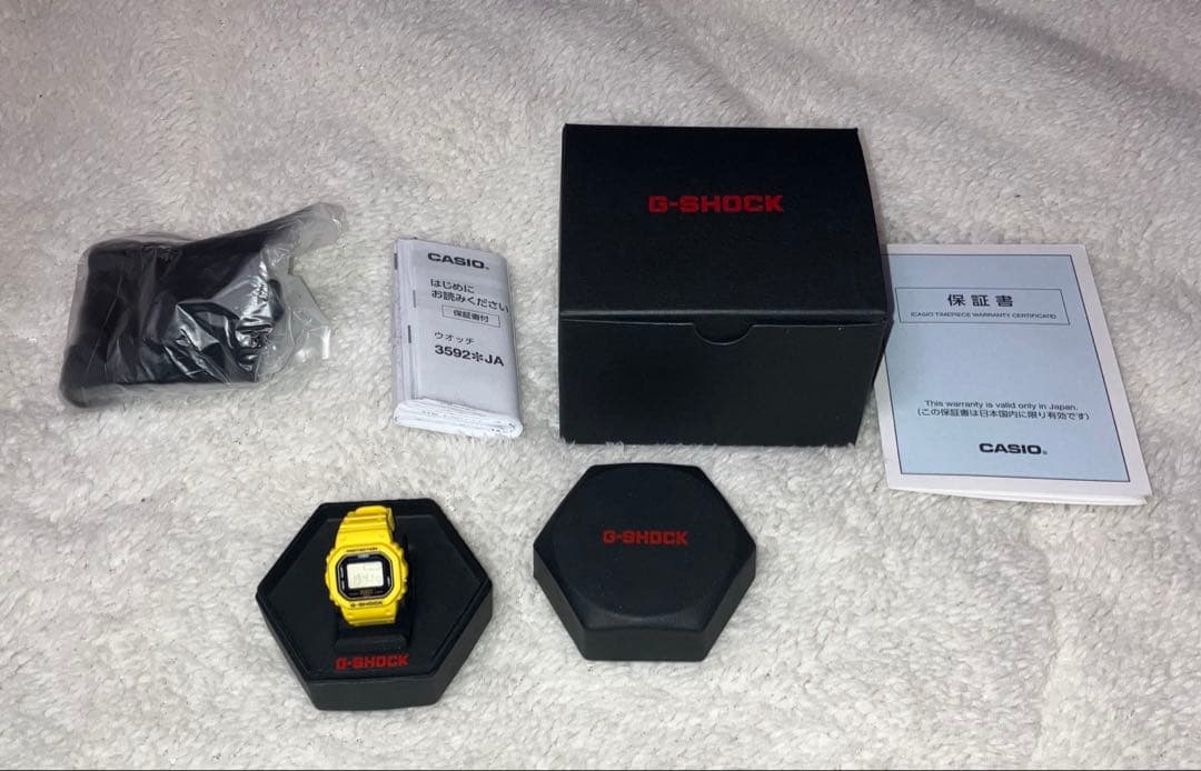 CASIO G-SHOCK DWN-5600-9JR イエロー　リングウォッチ