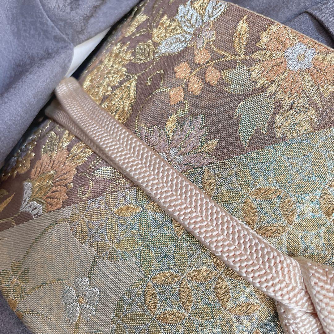 訪問着　フルセット　花ぐるま　流水　鮮やか花々　金彩加工　入学式　Q3