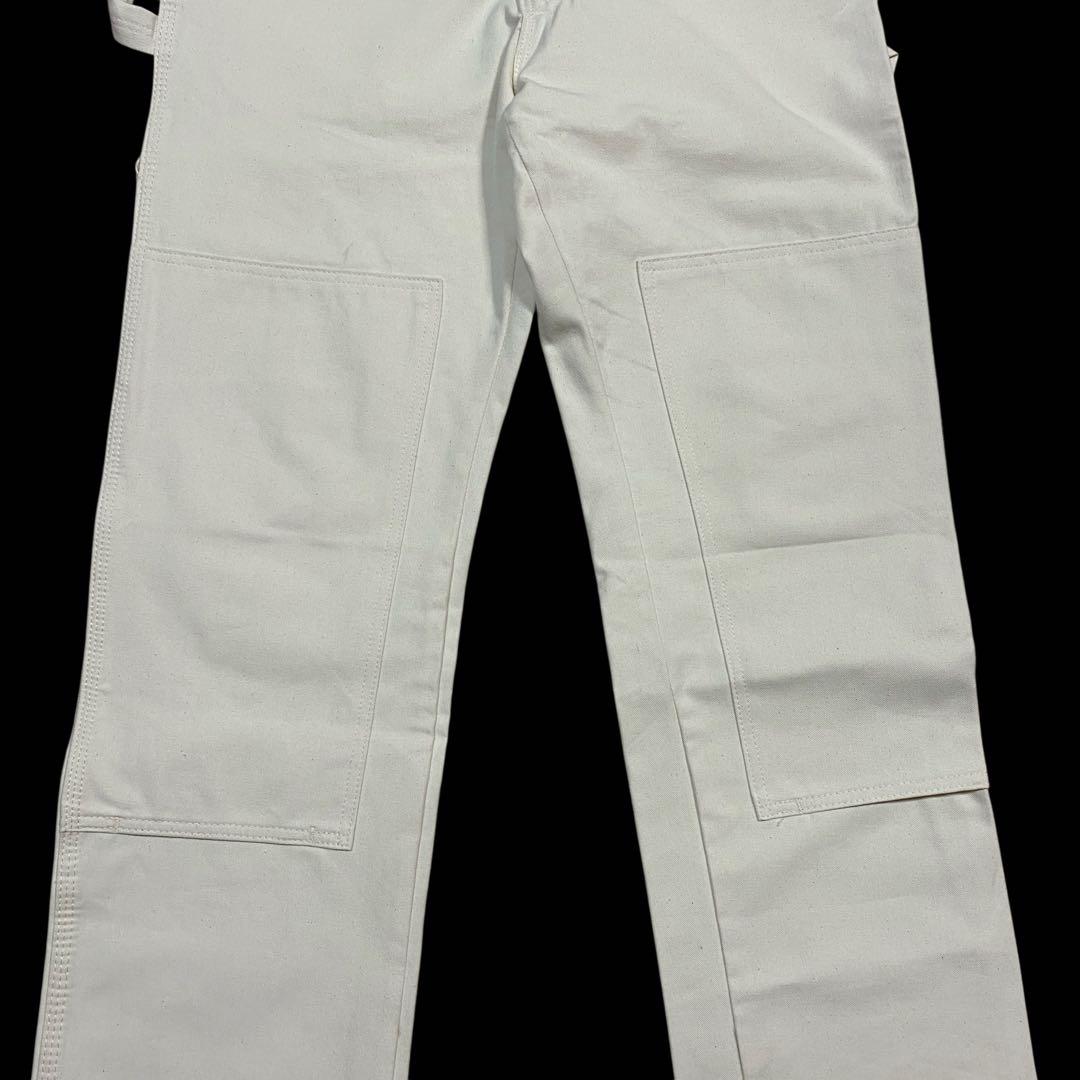 美品✨ディッキーズ　ダブルニー　ホワイトペインターパンツ