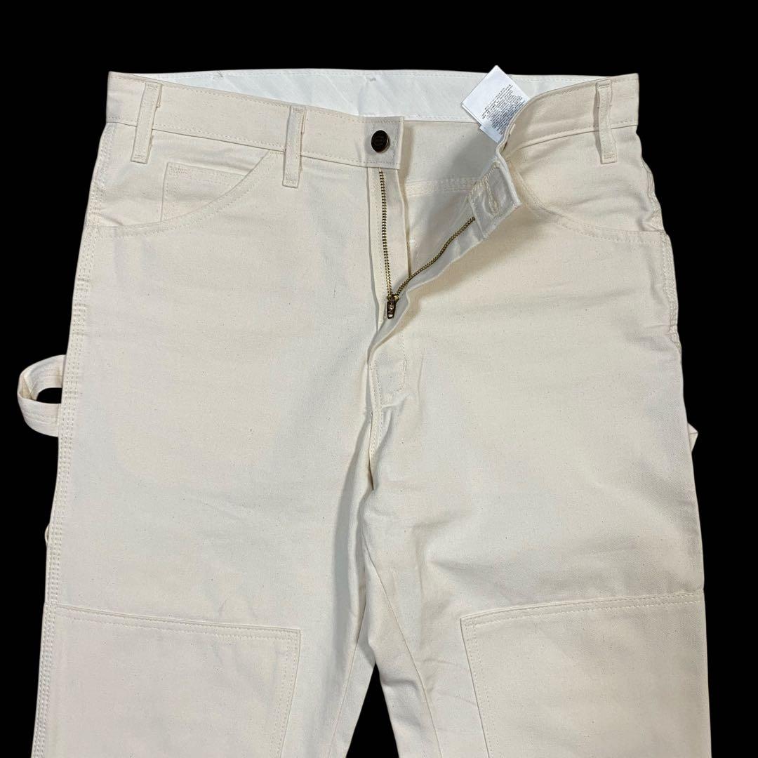 美品✨ディッキーズ　ダブルニー　ホワイトペインターパンツ