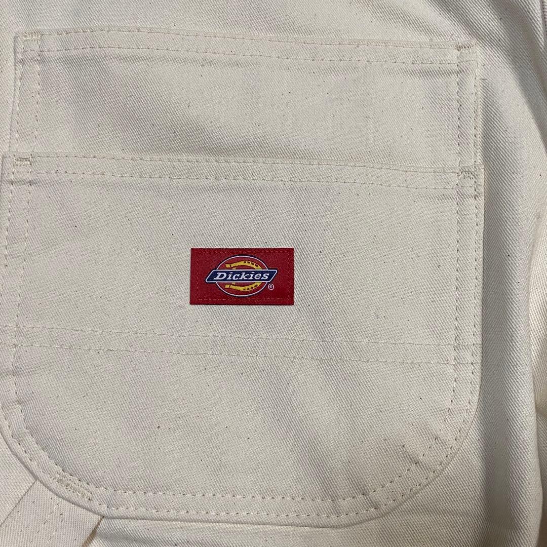 美品✨ディッキーズ　ダブルニー　ホワイトペインターパンツ