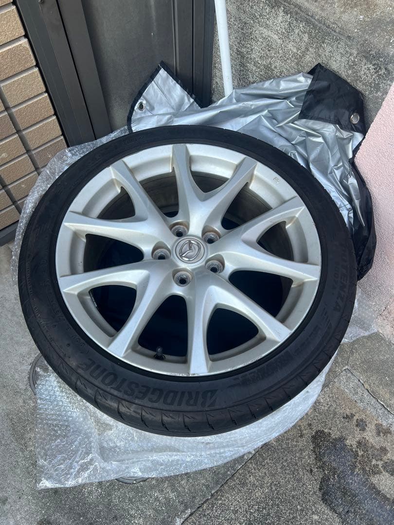[2\3迄]マツダ　RX8 225 45 R18 純正ホイールタイヤ typeS