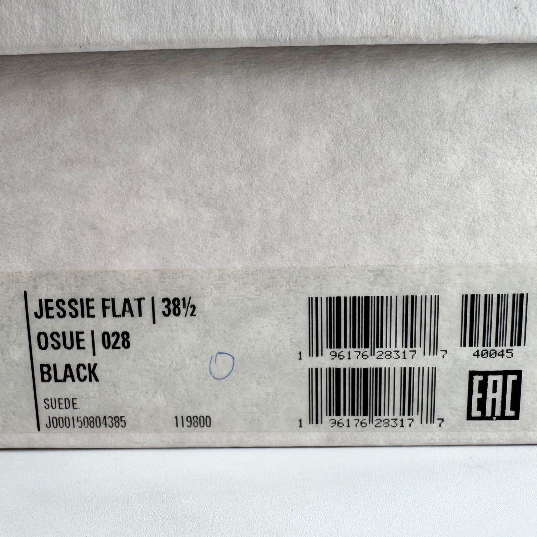 JIMMY CHOO ジミーチュウJESSIE FLAT スエード 黒 38.5