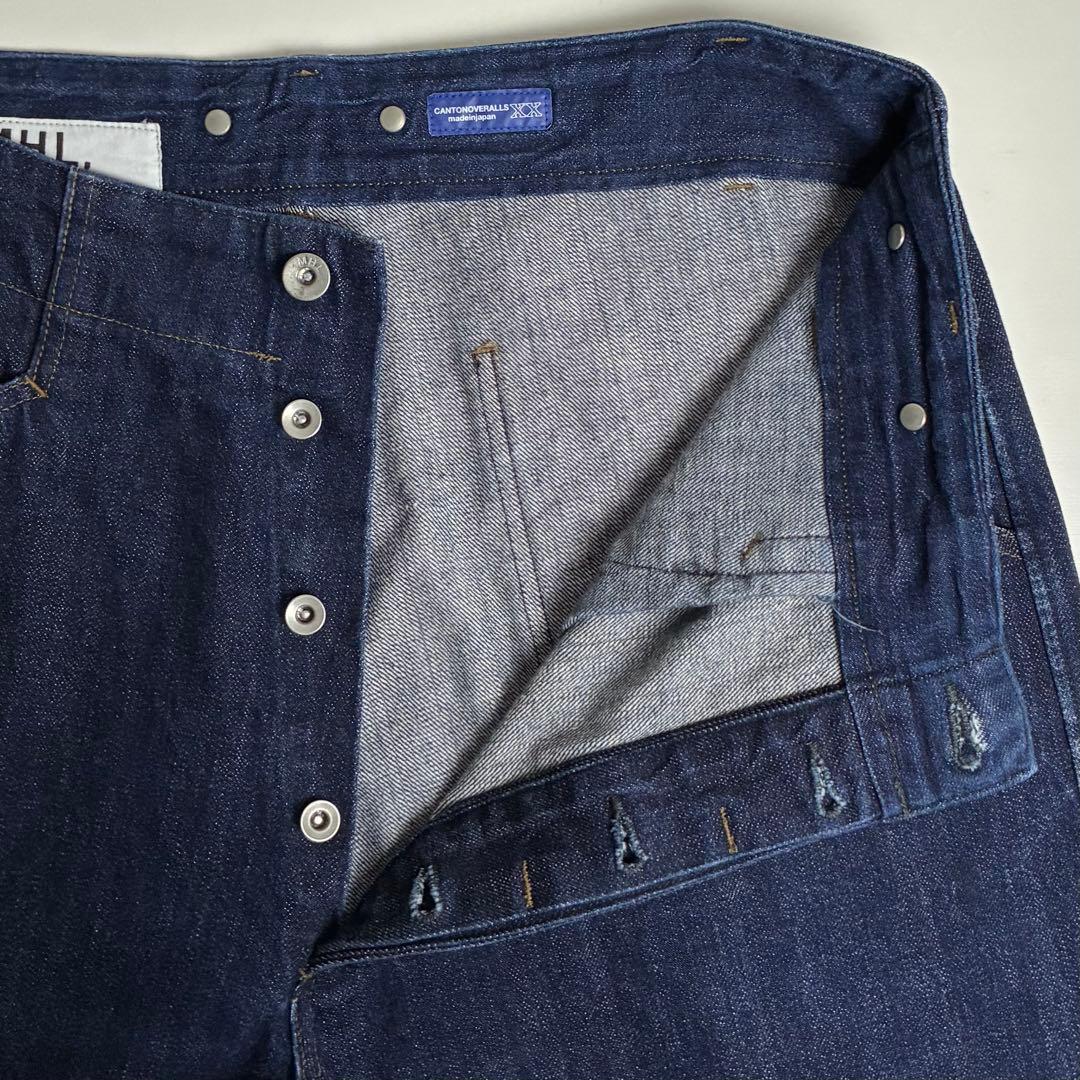 【美品】MHL×CANTON/デニムトラウザーズ/マーガレットハウエル/濃紺