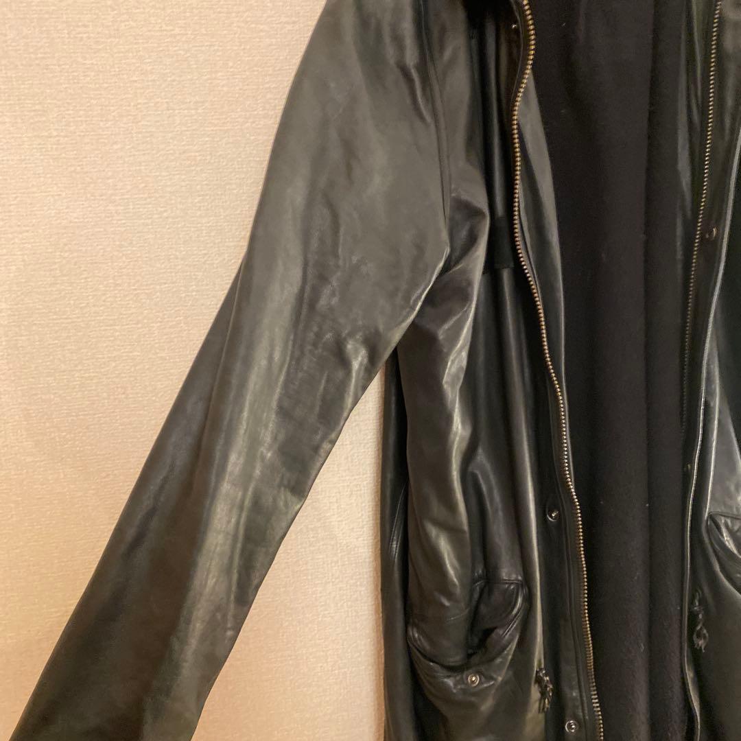 シシ　sisii メンズ　レザージャケット　モッズコート