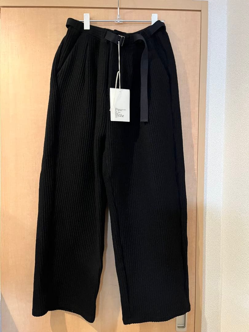 パンツ ANCELLM 25AW WOOLCORD BELTLESS SLACKS