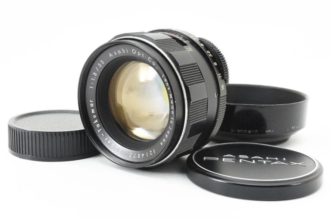 ☆前期型☆ Super Takumar 55mm F1.8 フード付 F0115