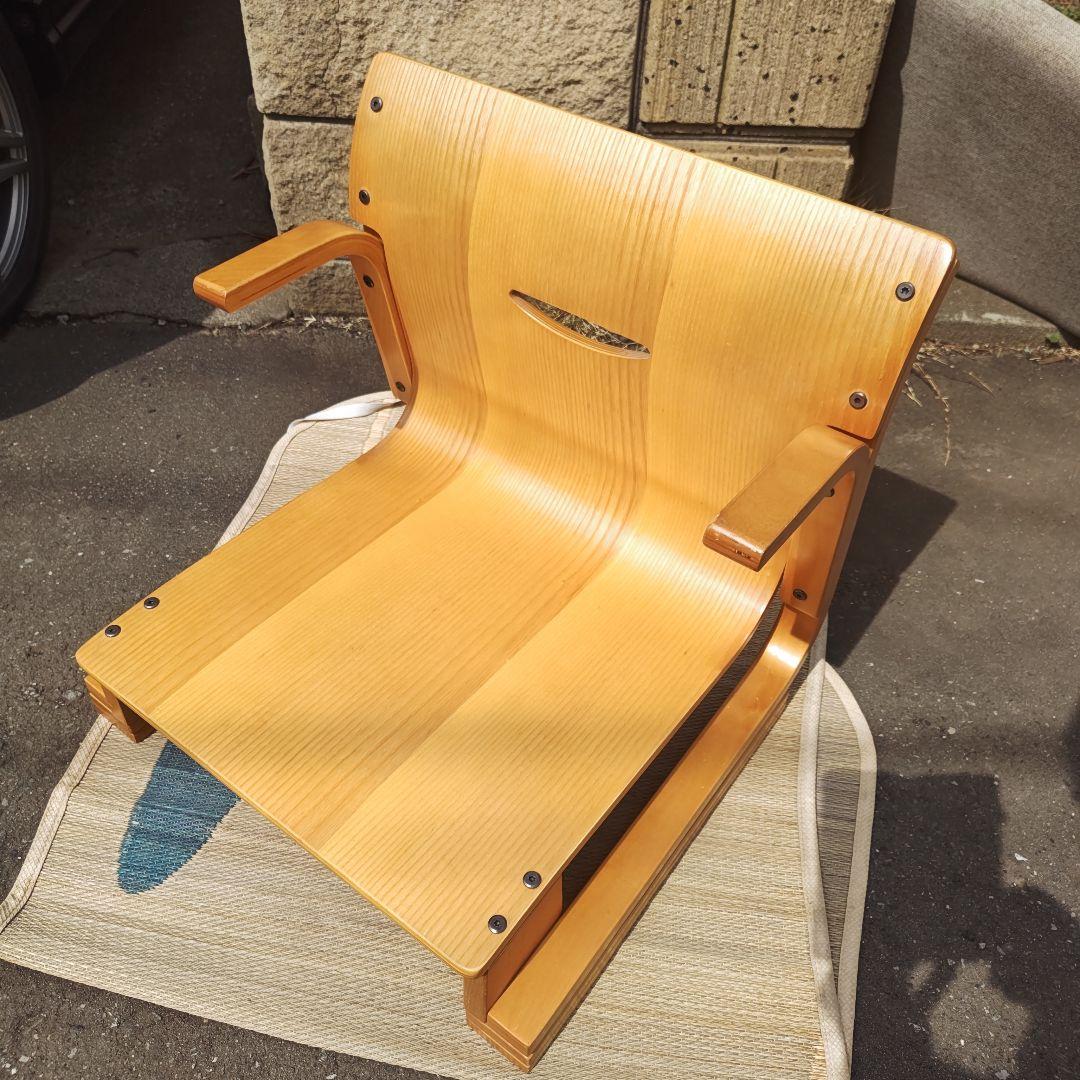 通販生活　楽座椅子　カタログハウス 背当てクッション付き