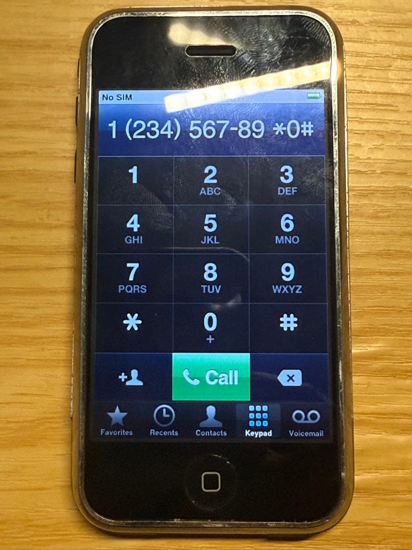 iPhone 2G 日本未発売　8GB 初代iPhone 第1世代 A1203