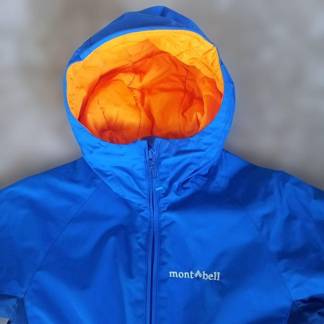 mont-bell 子ども用スキーウェア 青/オレンジ