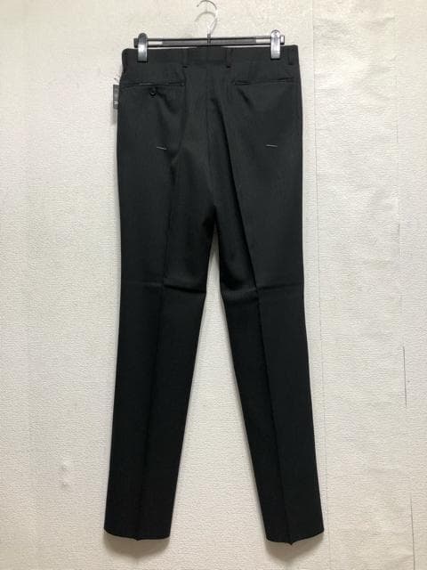 新品☆メンズ身長170ウエスト86黒系セットアップお仕事フォーマル☆b380
