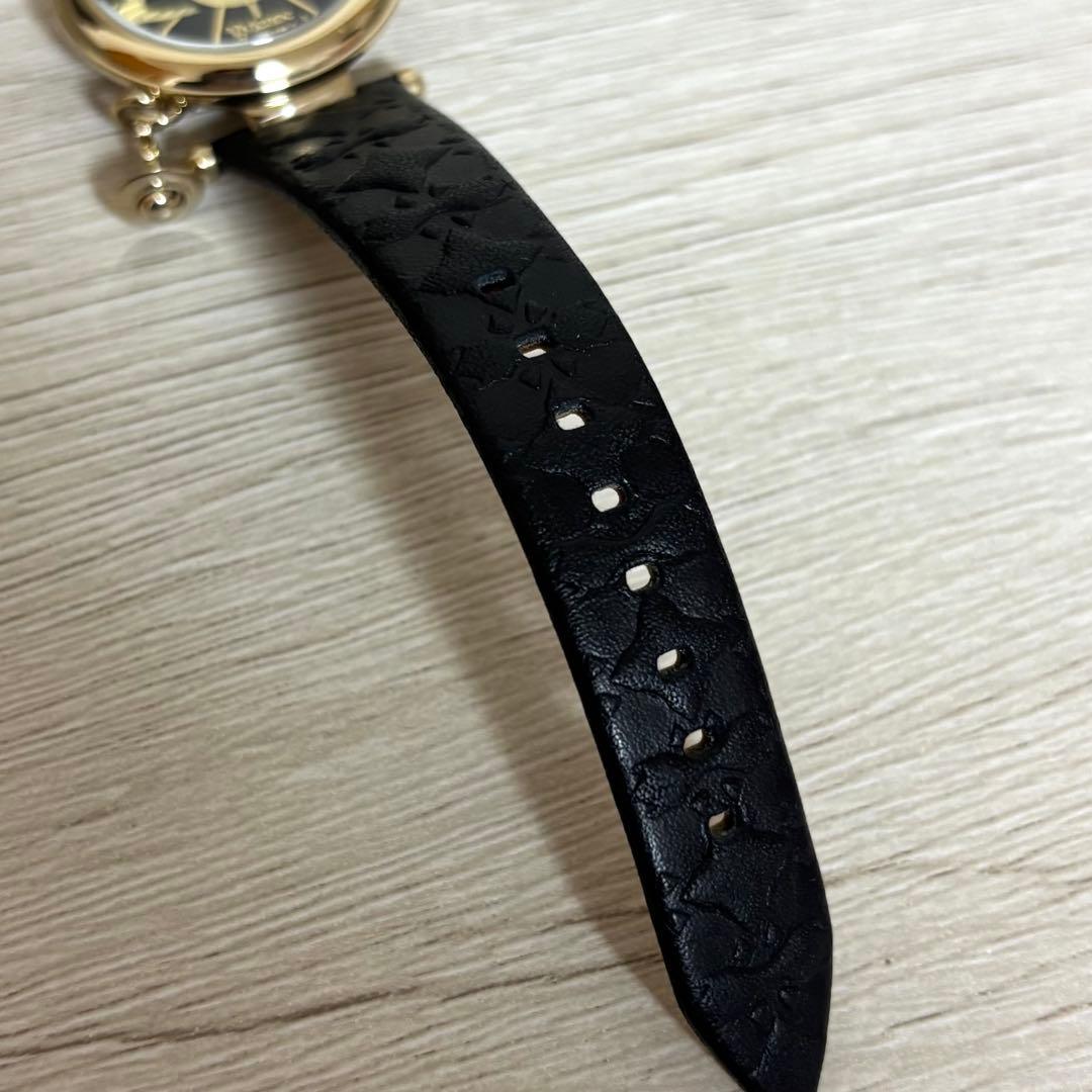 VivienneWestwood レディース腕時計 ゴールド/ブラックレザー