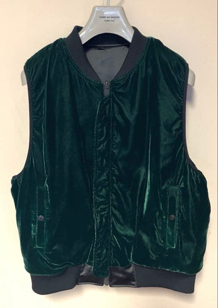 【殆ど未使用】ヴァンズ VANS コラボma-1スカジャン風中綿入りベスト M