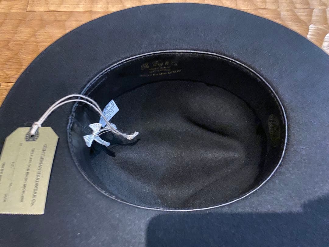 THE H.W.DOG and co hwdog ハット 34 ブラック　ウール