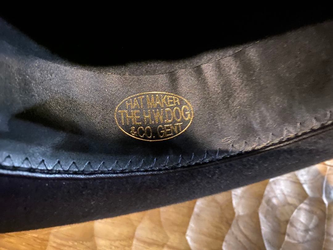 THE H.W.DOG and co hwdog ハット 34 ブラック　ウール