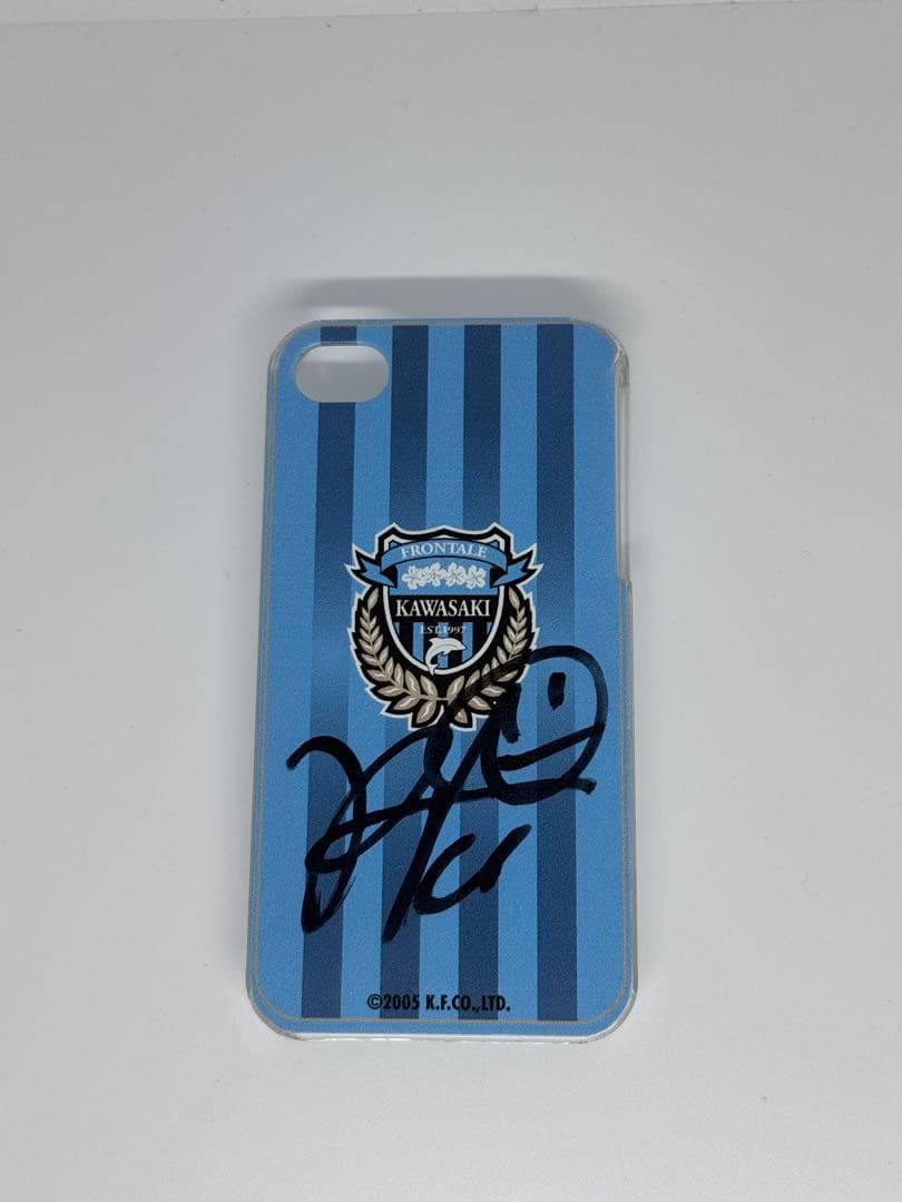川崎フロンターレ 中村憲剛サイン入りiPhone4ケース