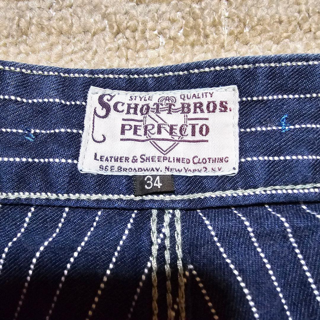 Schott ショット オールドヒッコリー デニムパンツ インディゴ 34インチ