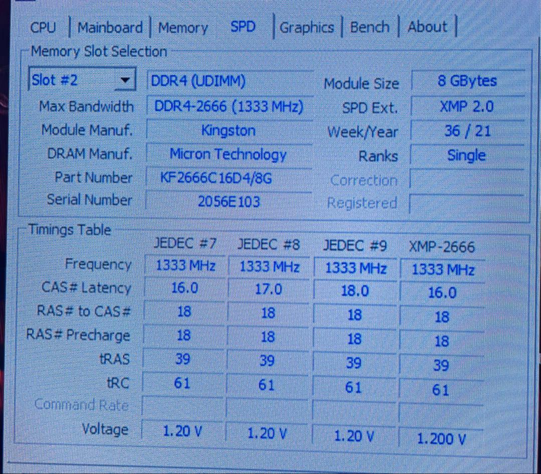 メモリー KINGSTON FURY BEAST DDR4 16GB (8GBx2)