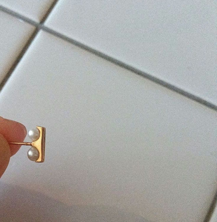 hirotaka ヒロタカ　アコヤパール ピアス片耳用)