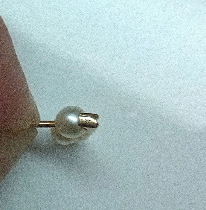 hirotaka ヒロタカ　アコヤパール ピアス片耳用)