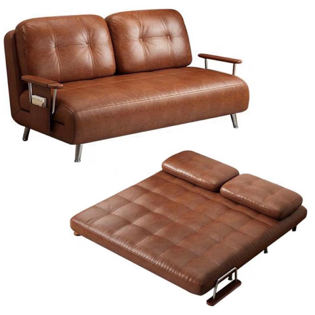 ソファベッド 折りたたみ 3WAY クッション付 80cm