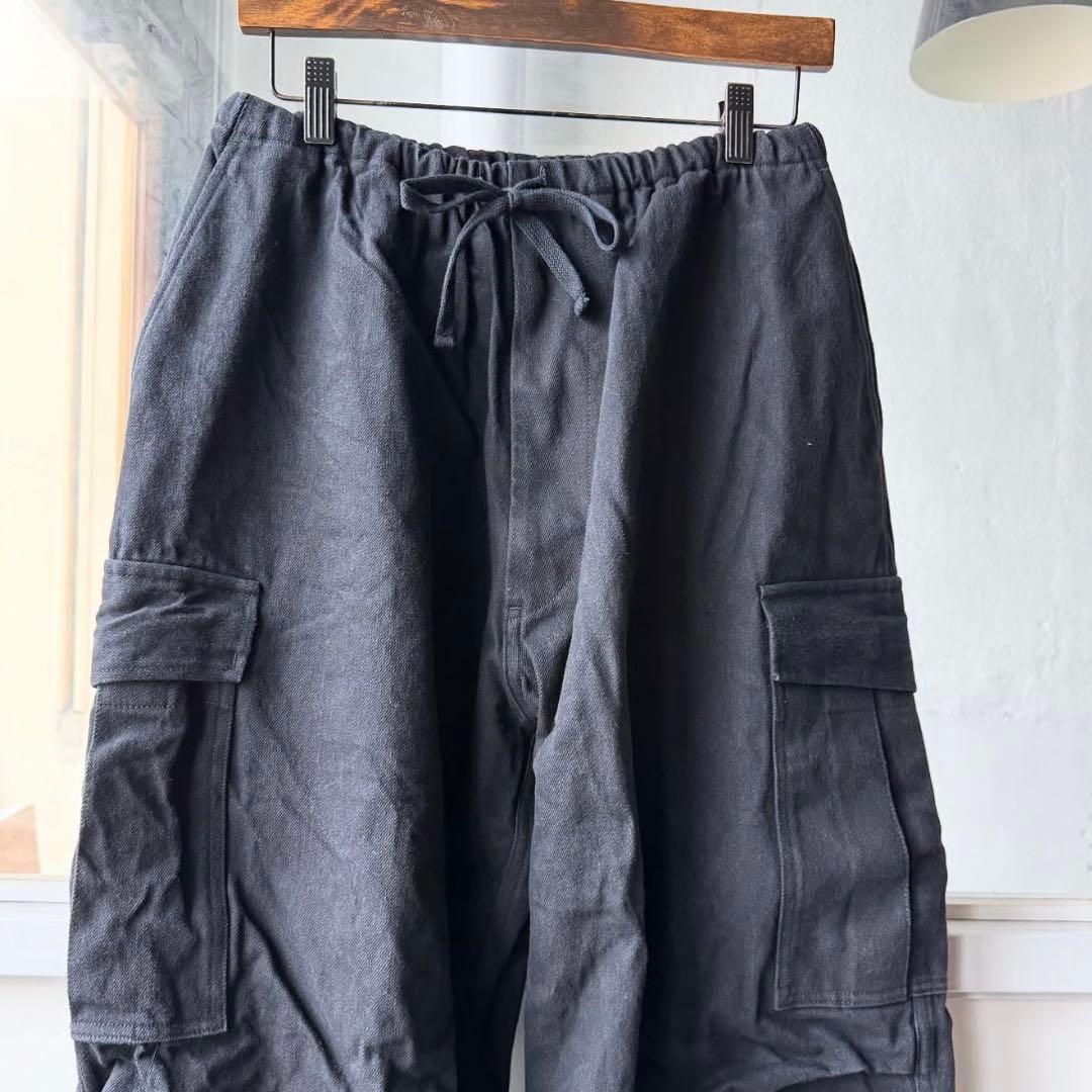 COMOLI 25SS ブラックドリル6Pパンツ　size1