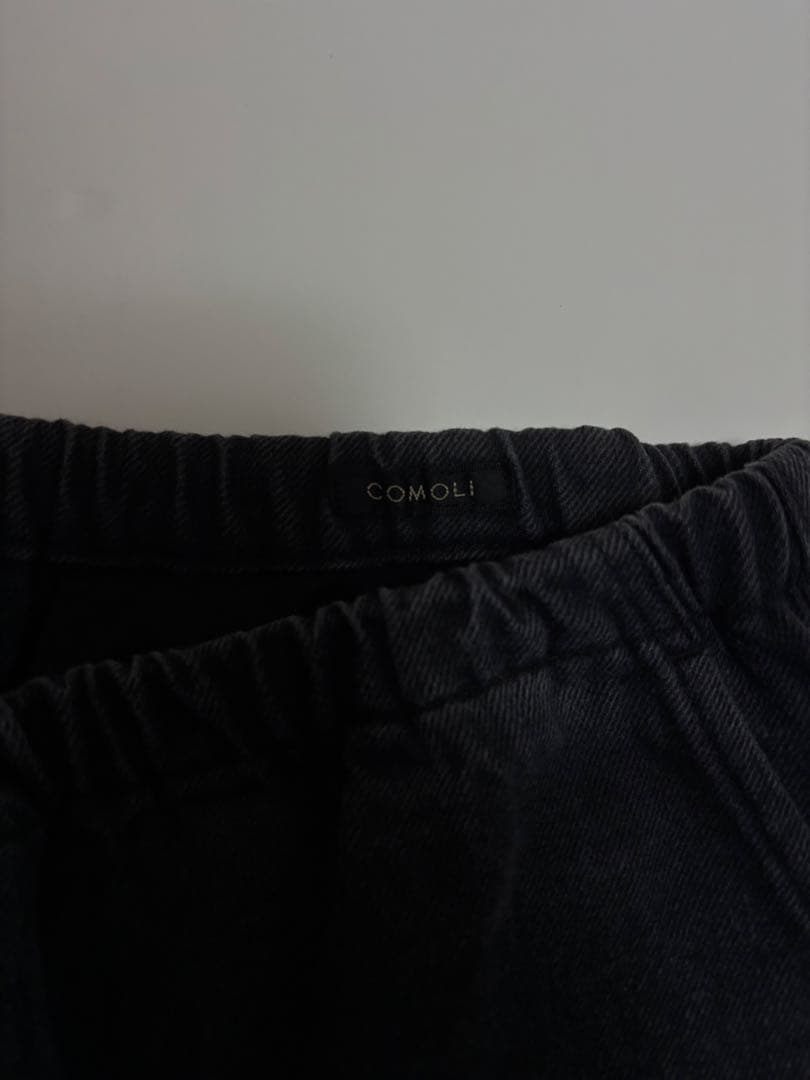 COMOLI 25SS ブラックドリル6Pパンツ　size1