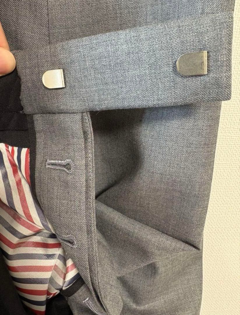 Thom Browne トムブラウン　グレイトラウザー　パンツ　4bar