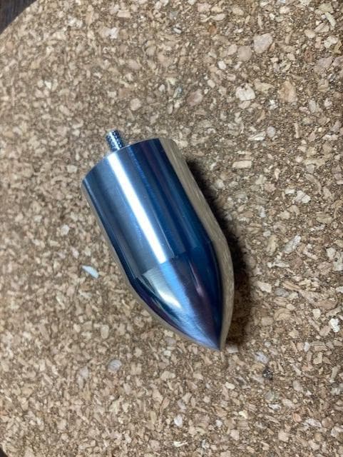 B&W製オリジナルスピーカーフェイズプラグ/アルミA6061/汎用品 2個