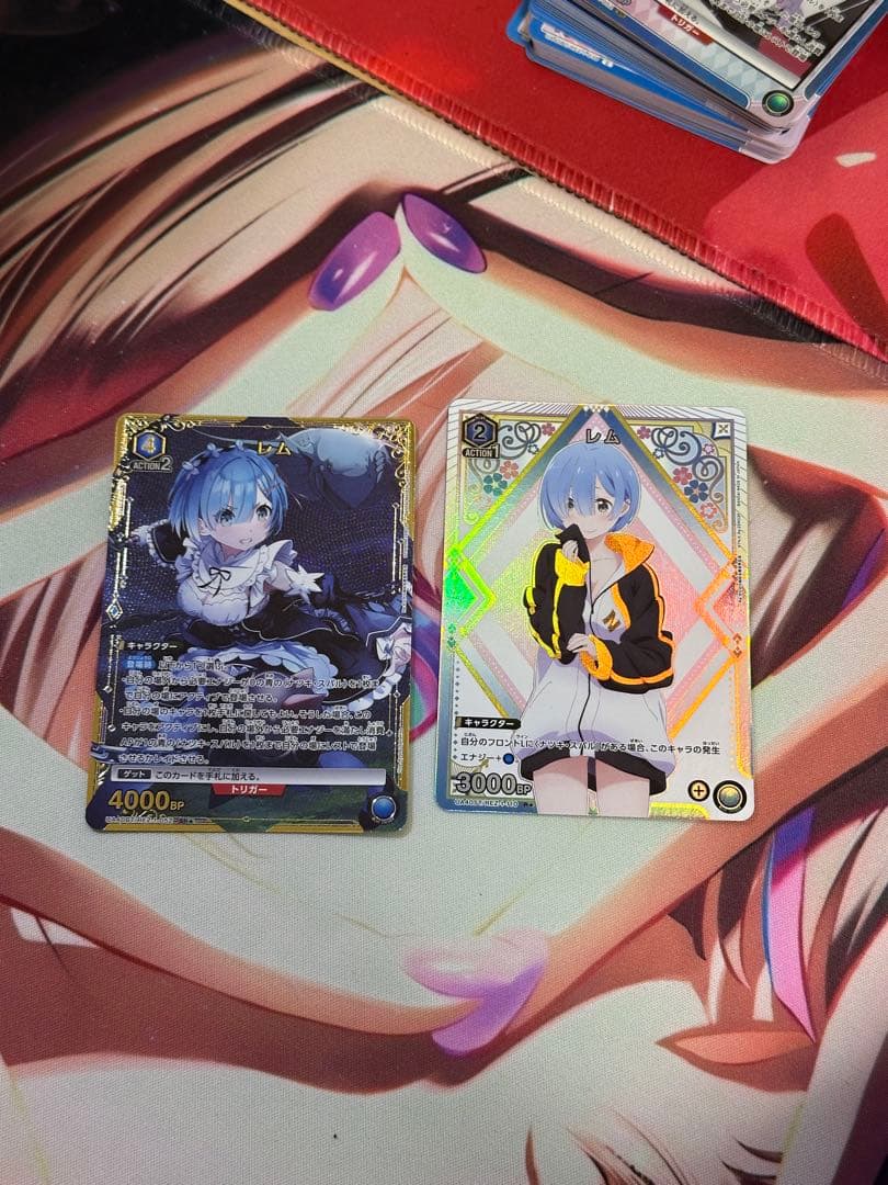 ユニアリ 青 リゼロ レムスバル デッキ　パーツ付き SR