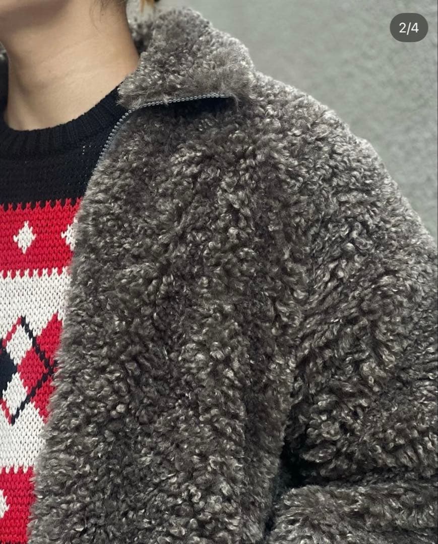 【一回着用のみ】Needles S.C.Fur Jacket ファージャケット