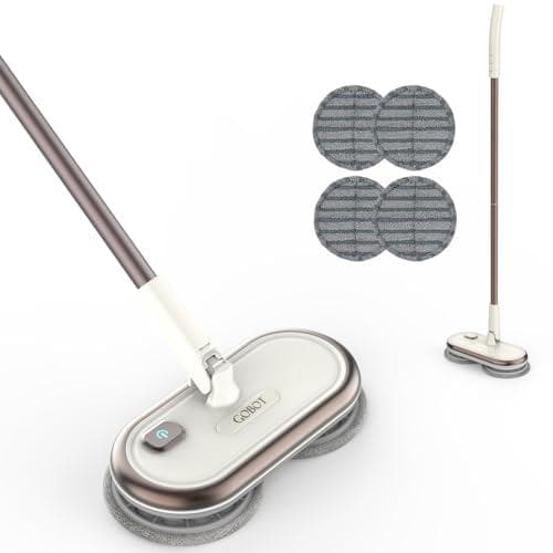 AGOBOT 電動 回転モップクリーナ 軽量 自走式 水拭き コードレス 床拭き