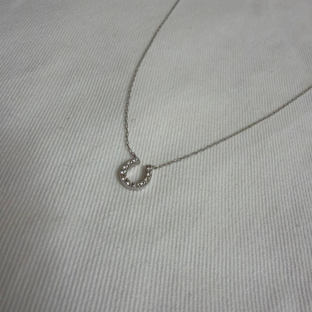 Canal4℃ ヨンドシー　ホースシューネックレス　K10 シルバ