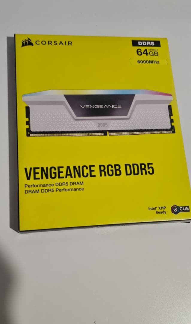 【新品未開封】CORSAIR　DDR5-6000 RGB 64GB