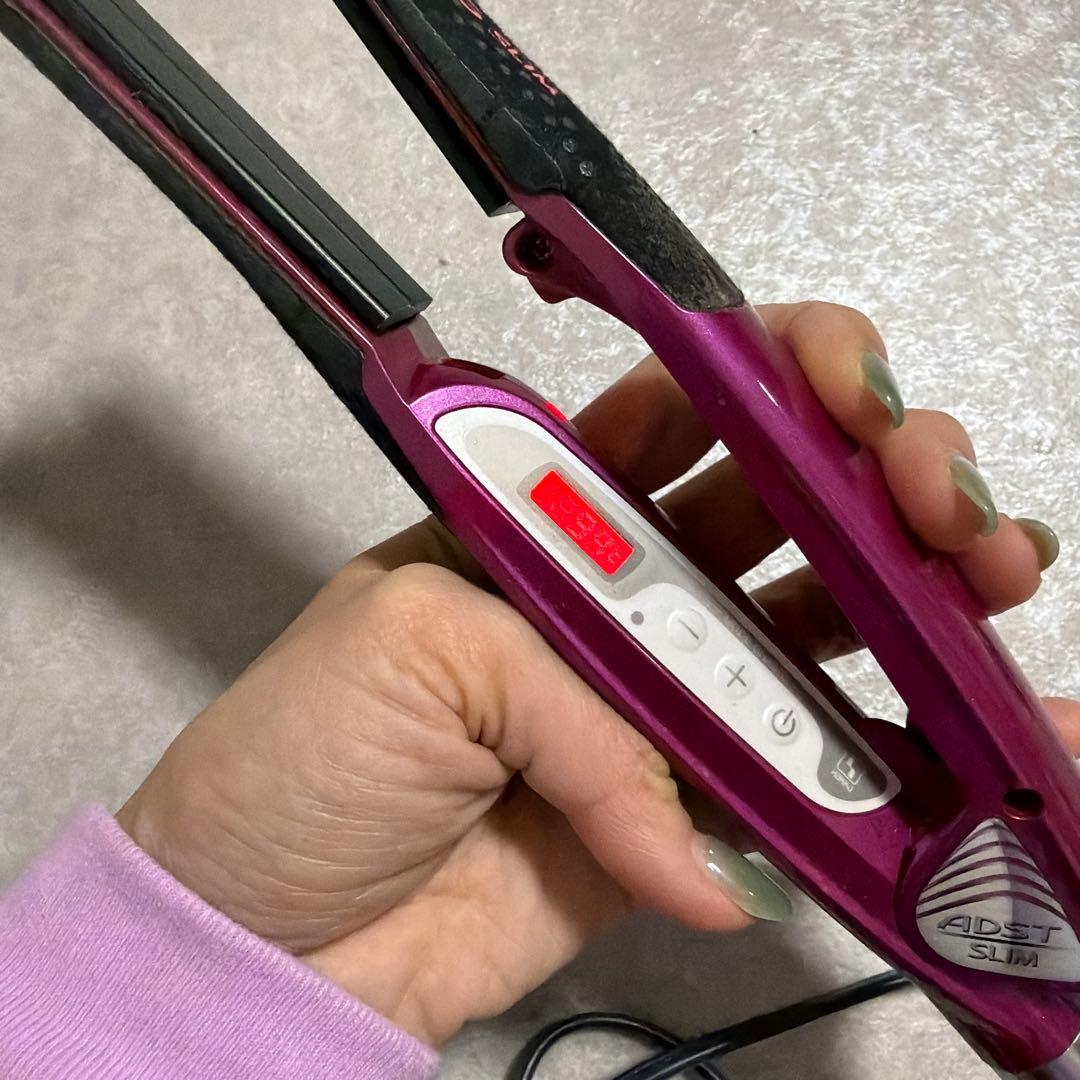 ADST DS スリム ヘアアイロン ピンク