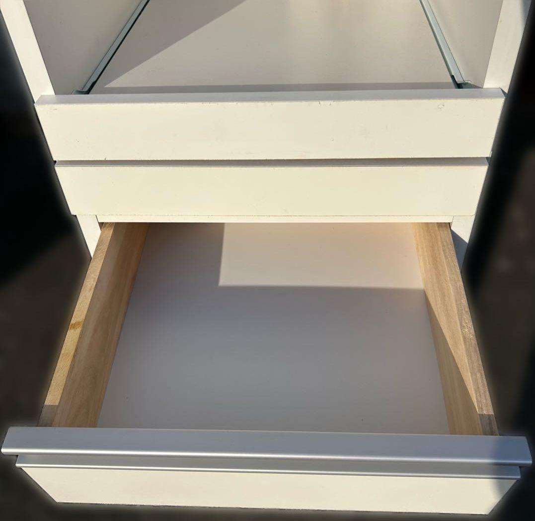 40FB クオーネ ホワイト 食器棚 収納 キッチンボード レンジ台