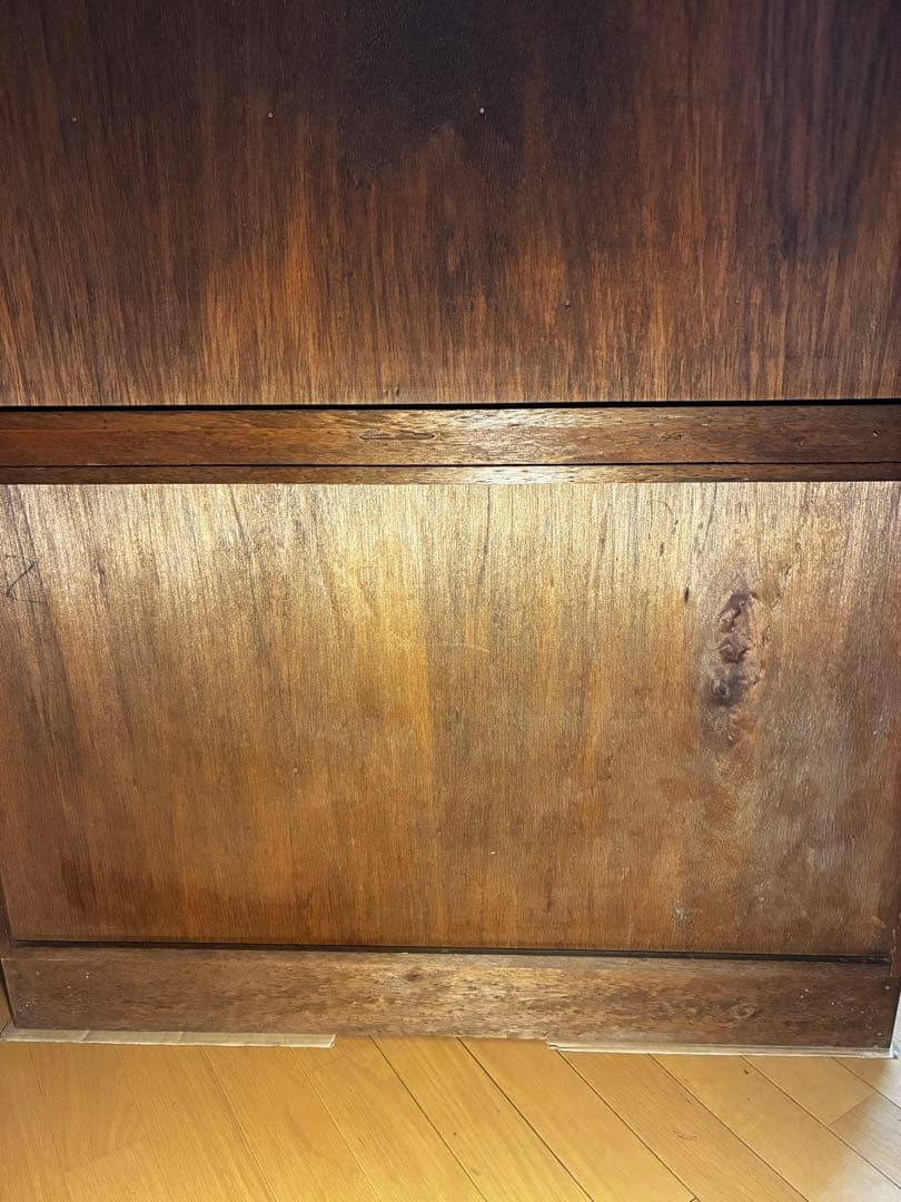 Grace です/昭和レトロ　欅調 茶箪笥／飾り棚