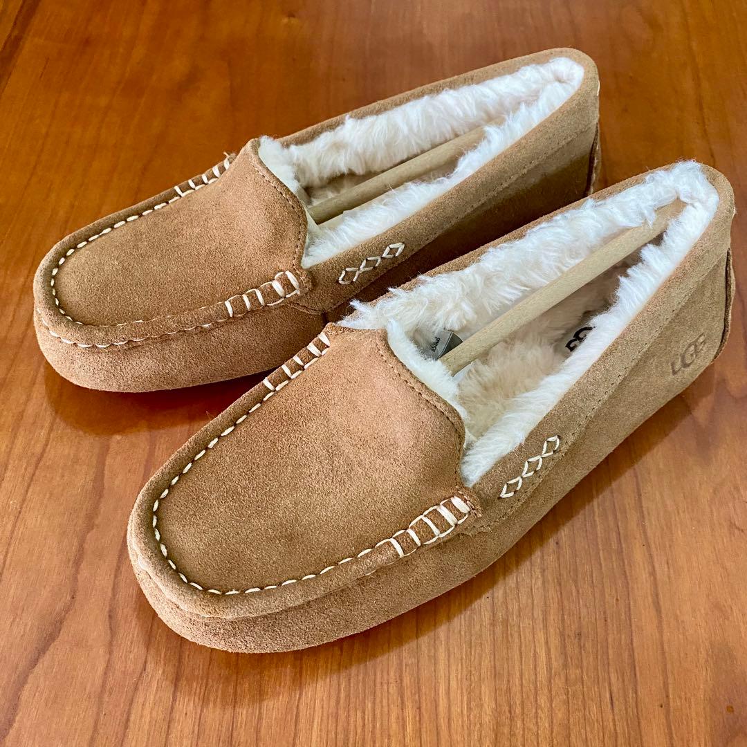 新品未使用UGG アンスレー チェスナット　モカシン スエード 25センチUS8