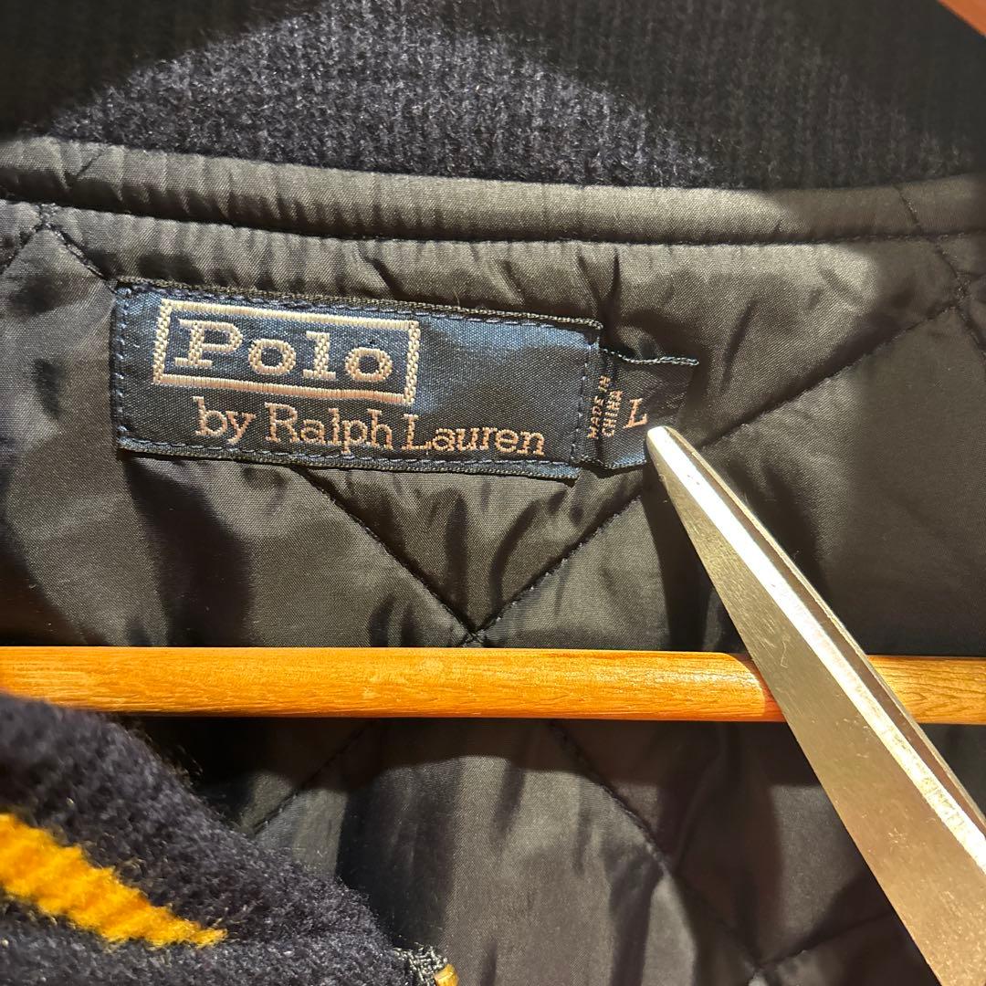 c*i様 POLO RALPH LAUREN ウールレザー スタジャン ネイビー