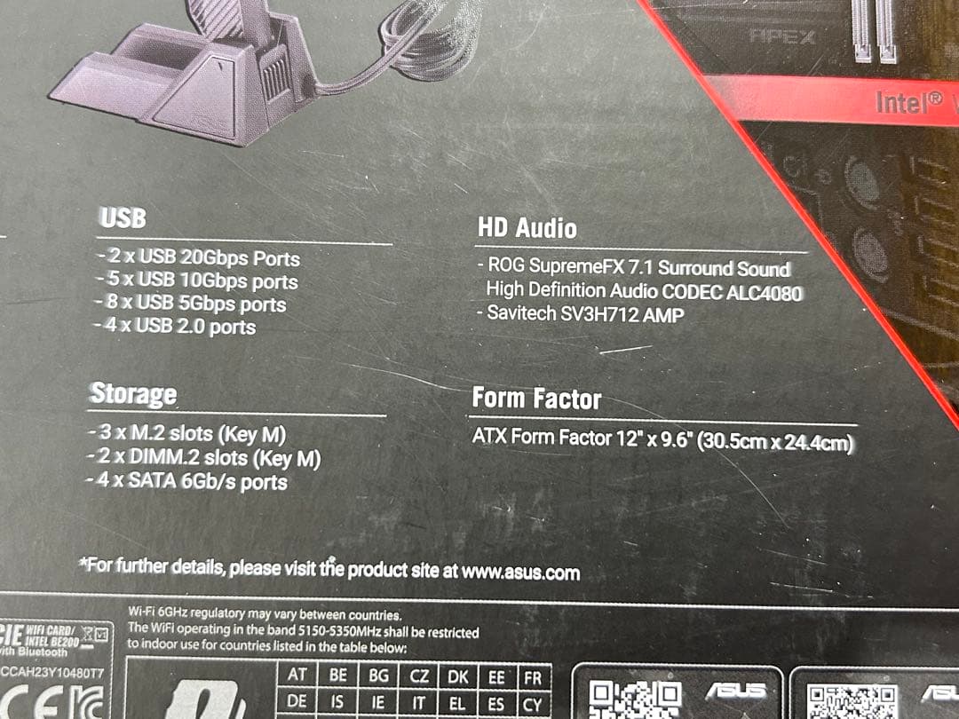 【美品】ASUS ROG MAXIMUS Z790 APEX ENCORE