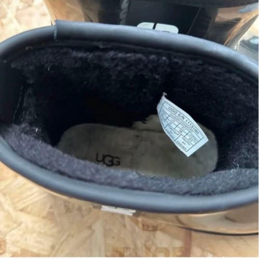 レディース　Ugg ムートンレインブーツ クラシック クリアミニ ブラック